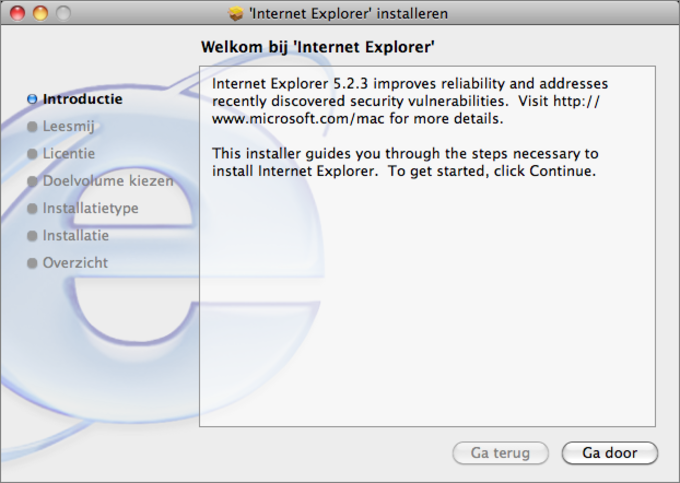 download internet explorer for mac 2009